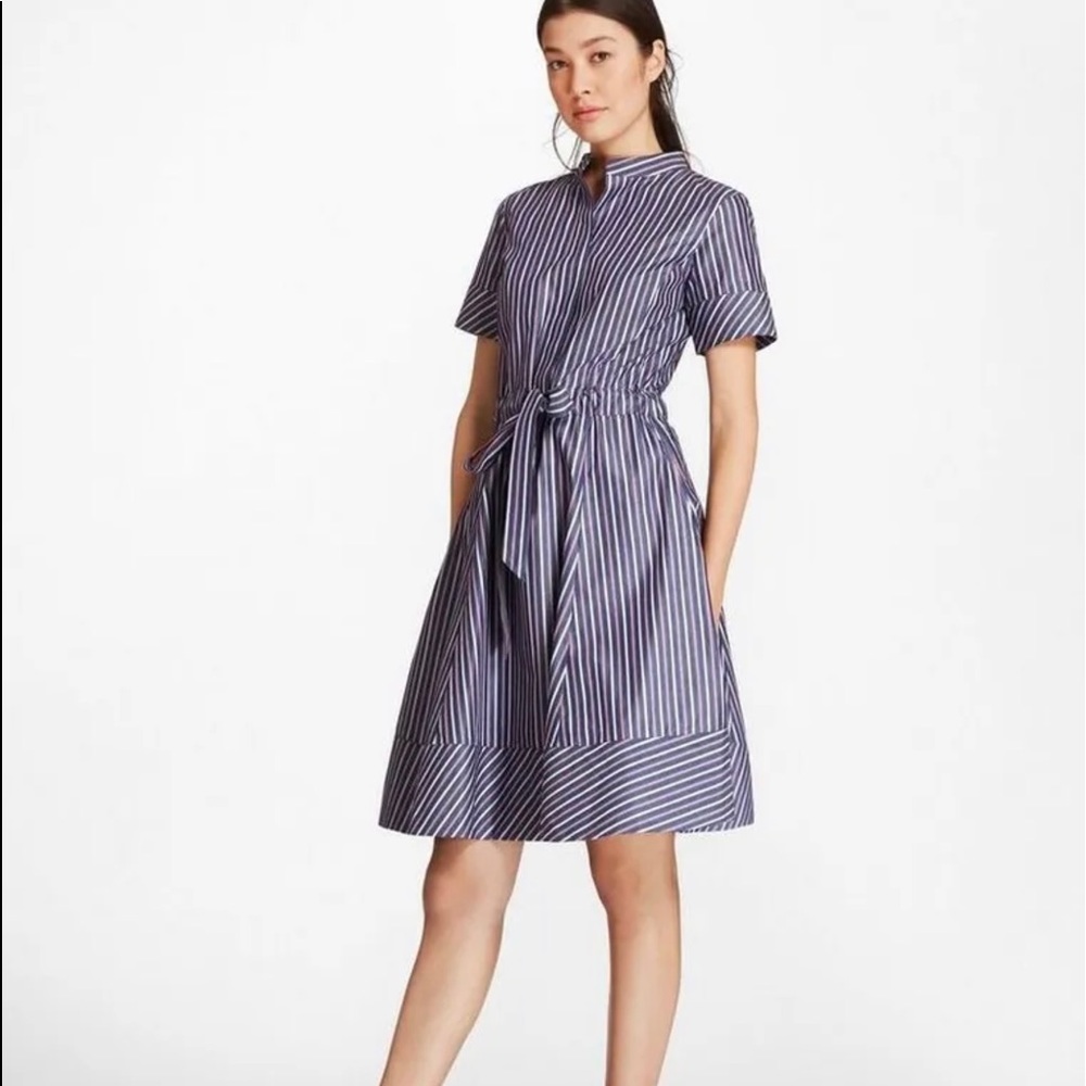 Brooks Brothers Poplin Cotton Shirt Dress size 6
